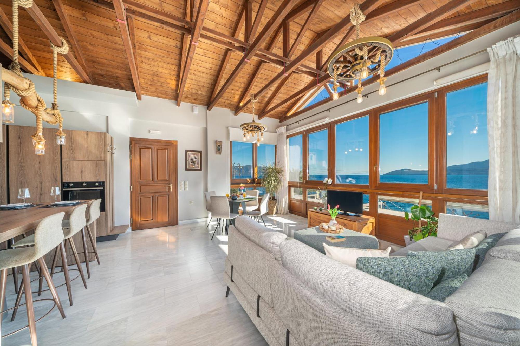 Sea Rock Apartment Agia Efimia Bagian luar foto